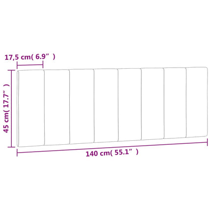 gavlpude Hanko 140 cm velour mørkegrå