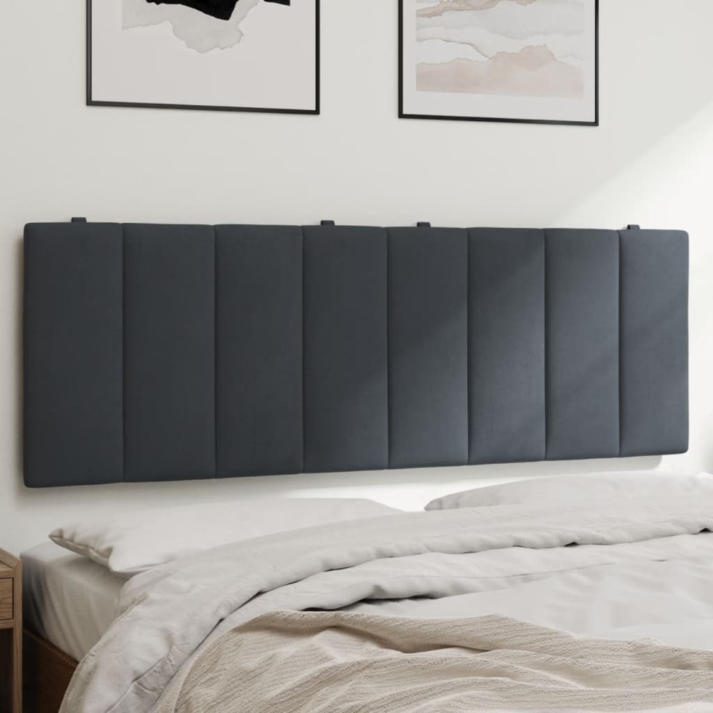 gavlpude Hanko 140 cm velour mørkegrå
