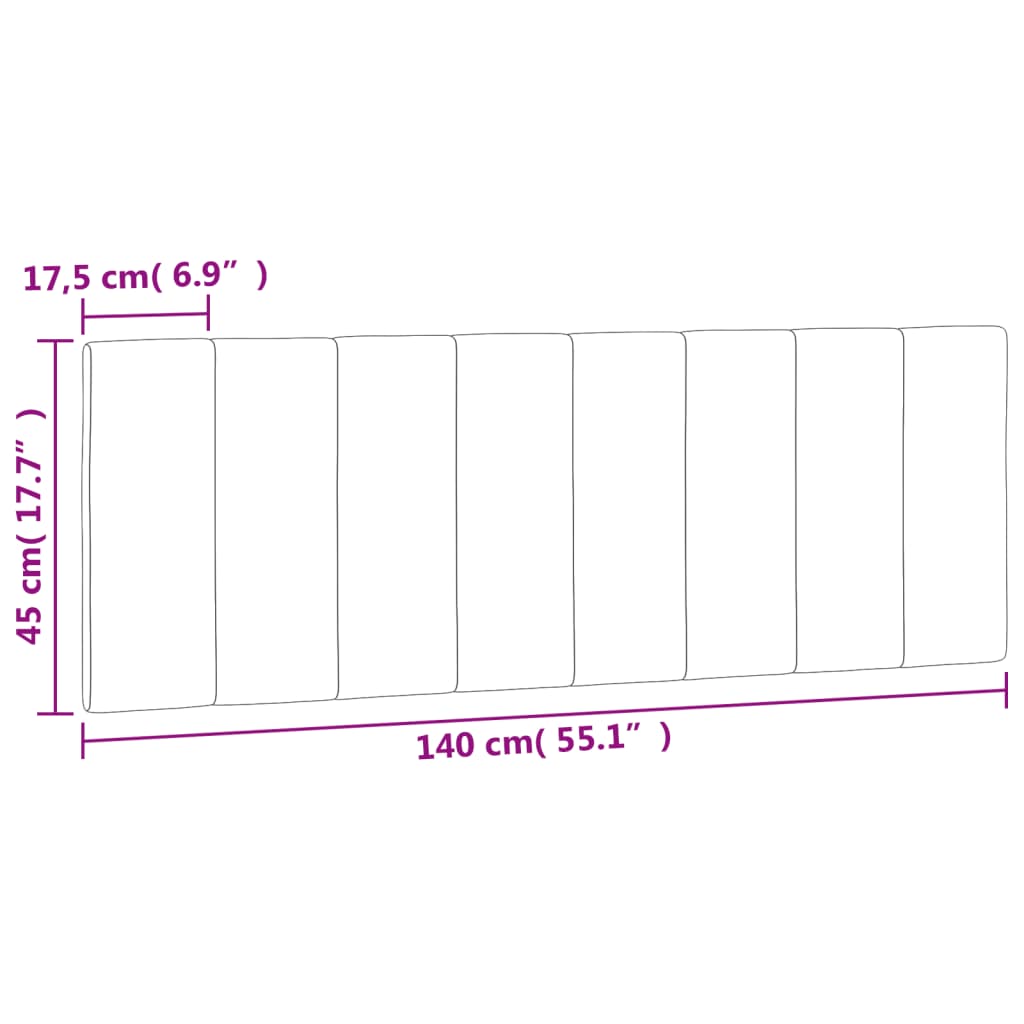 gavlpude Hanko 140 cm velour sort