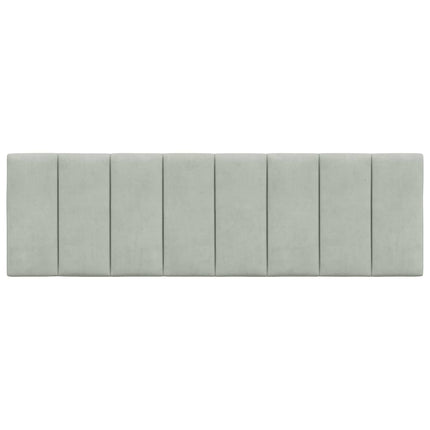 gavlpude Hanko 160 cm velour lysegrå