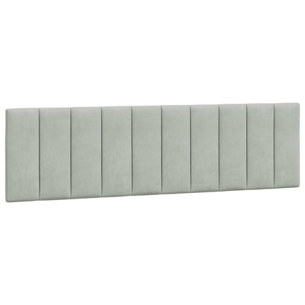 gavlpude Hanko 180 cm velour lysegrå