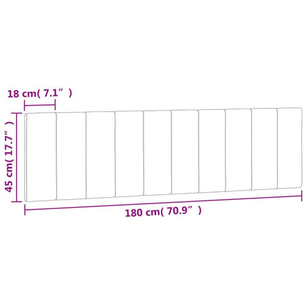 gavlpude Hanko 180 cm velour mørkegrå