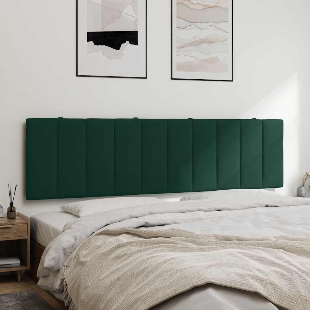 gavlpude Hanko 180 cm velour mørkegrøn billede