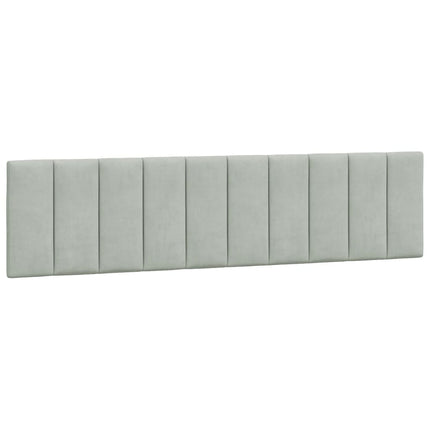 gavlpude Hanko 200 cm velour lysegrå