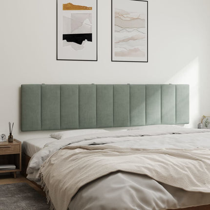 gavlpude Hanko 200 cm velour lysegrå