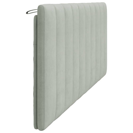 gavlpude Hanko 200 cm velour lysegrå