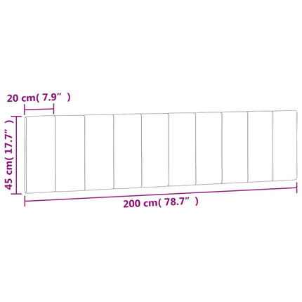 gavlpude Hanko 200 cm velour lysegrå