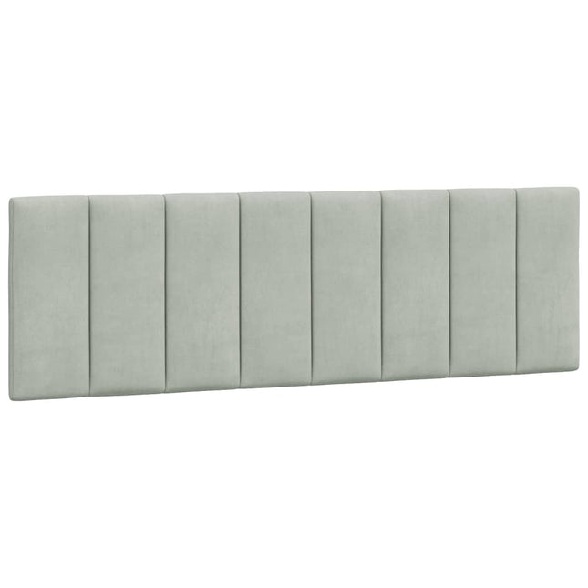 gavlpude Hanko 152 cm velour lysegrå