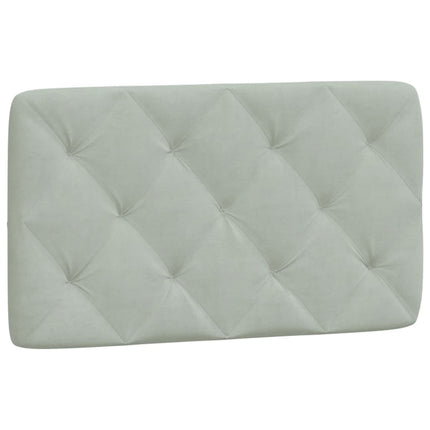 gavlpude 90 cm velour lysegrå
