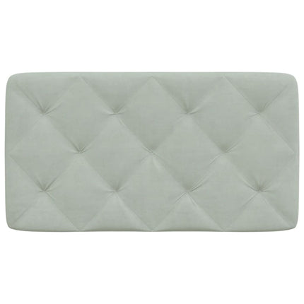 gavlpude 90 cm velour lysegrå