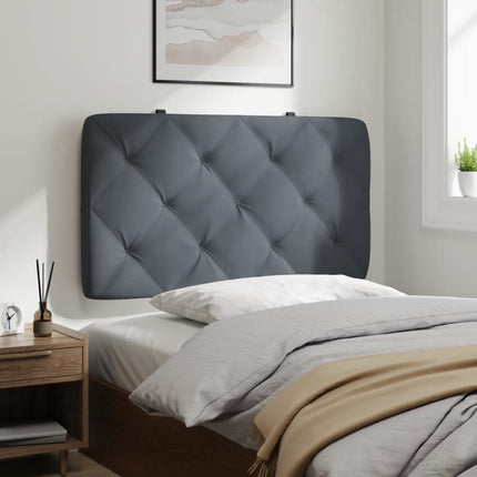 gavlpude 90 cm velour mørkegrå