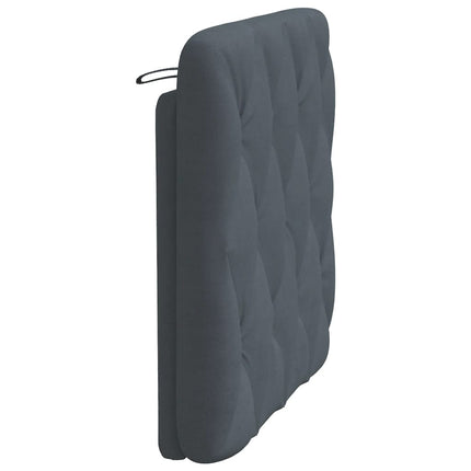 gavlpude 90 cm velour mørkegrå