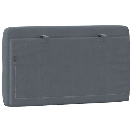 gavlpude 90 cm velour mørkegrå