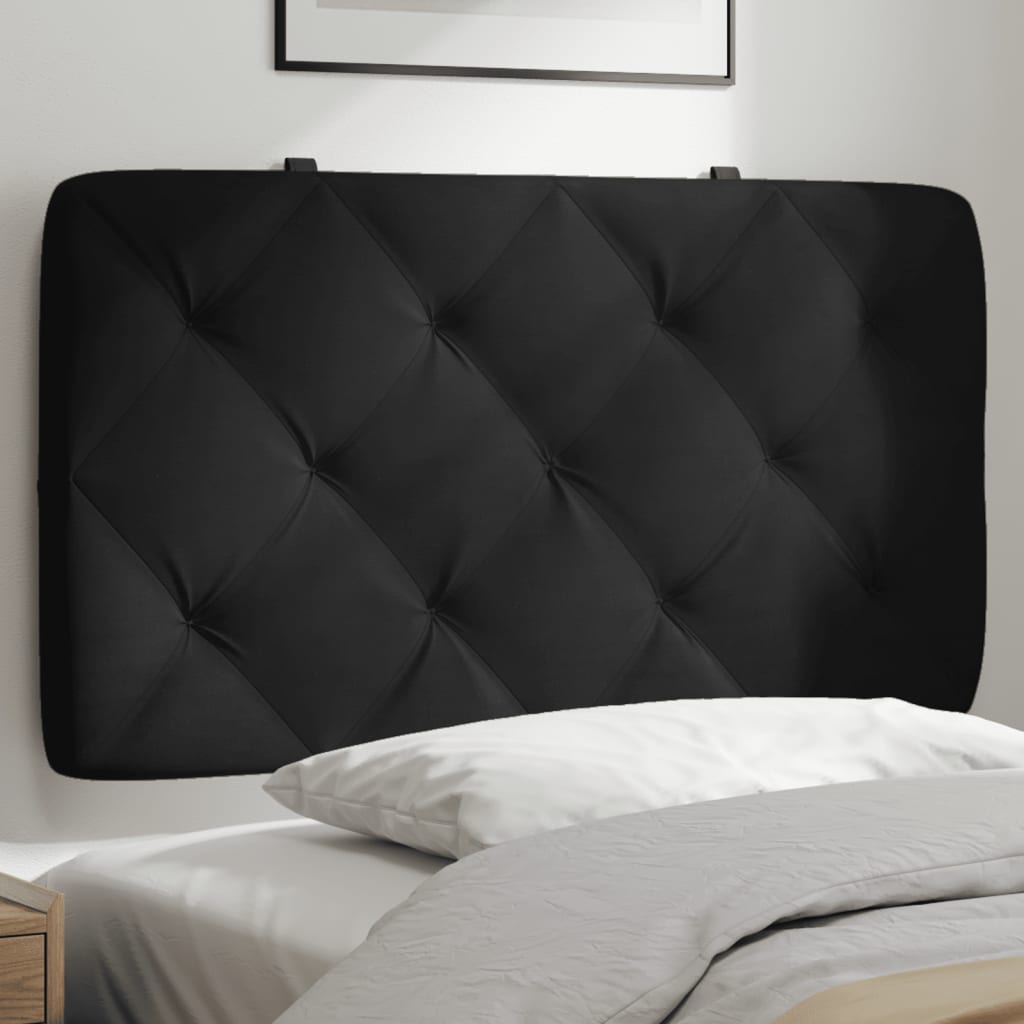 gavlpude 90 cm velour sort billede