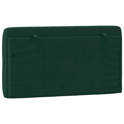 gavlpude 100 cm velour mørkegrøn