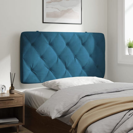 gavlpude 100 cm velour blå