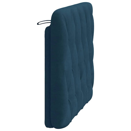gavlpude 100 cm velour blå