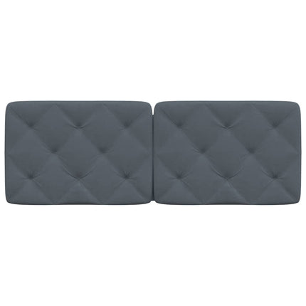 gavlpude 120 cm velour mørkegrå