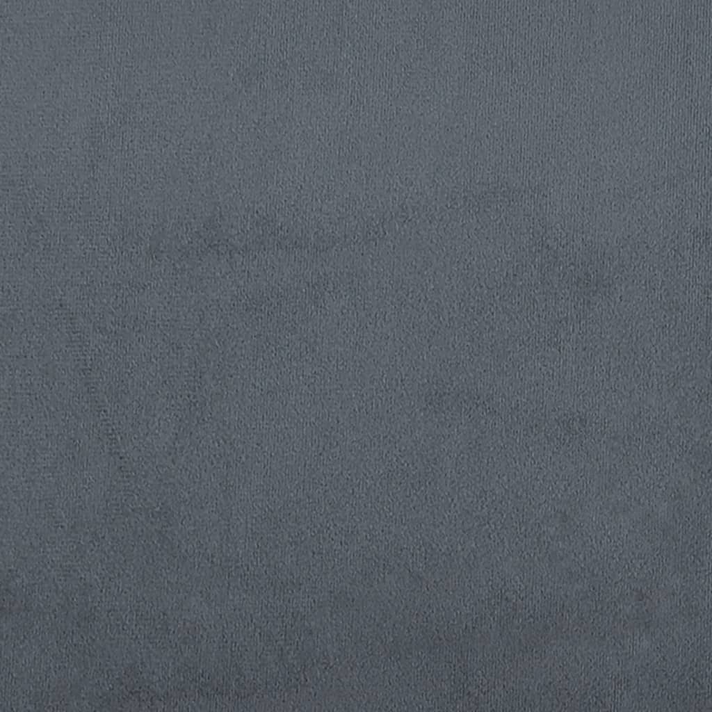 gavlpude 120 cm velour mørkegrå