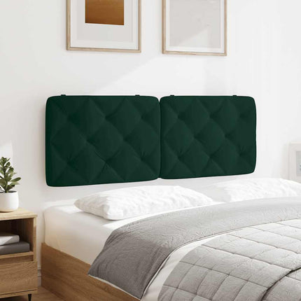gavlpude 120 cm velour mørkegrøn