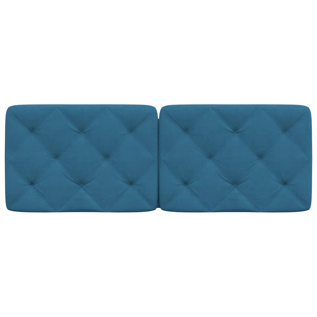 gavlpude 120 cm velour blå