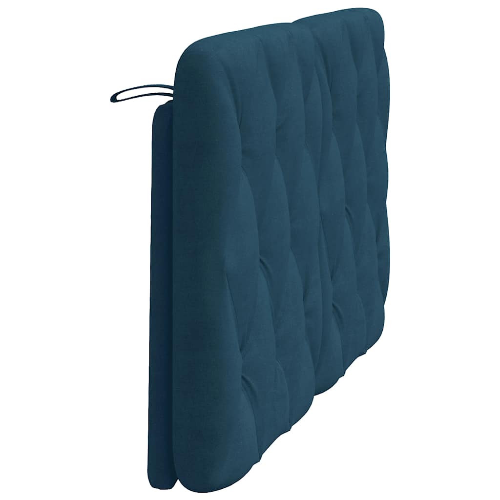 gavlpude 120 cm velour blå