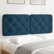 gavlpude 120 cm velour blå