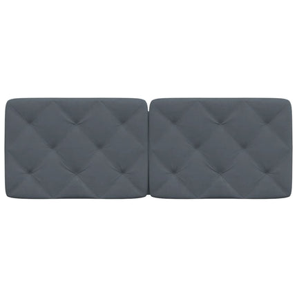 gavlpude 140 cm velour mørkegrå