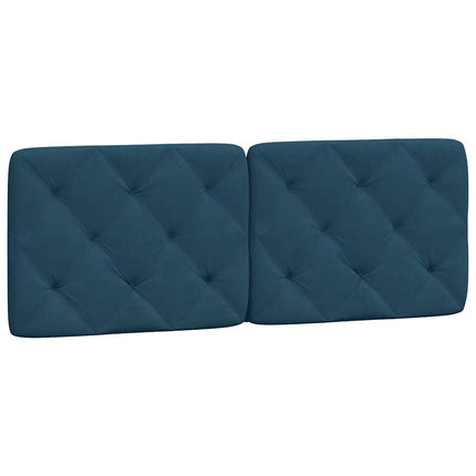 gavlpude 140 cm velour blå