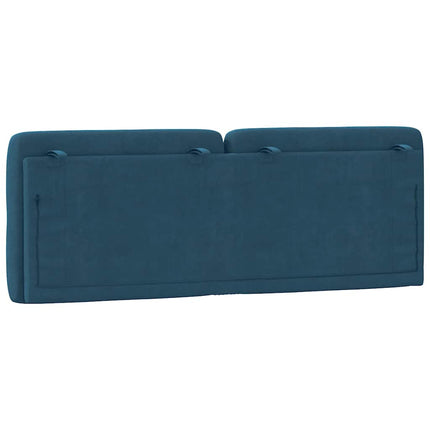 gavlpude 140 cm velour blå