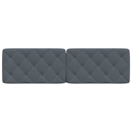 gavlpude 180 cm velour mørkegrå