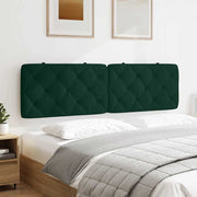 gavlpude 180 cm velour mørkegrøn