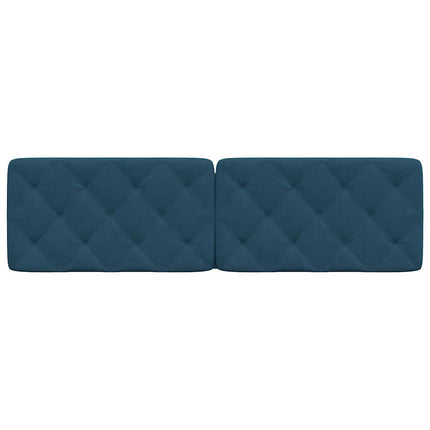 gavlpude 180 cm velour blå