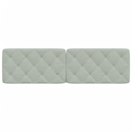 gavlpude 183 cm velour lysegrå