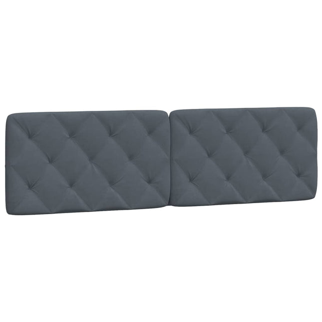 gavlpude 183 cm velour mørkegrå