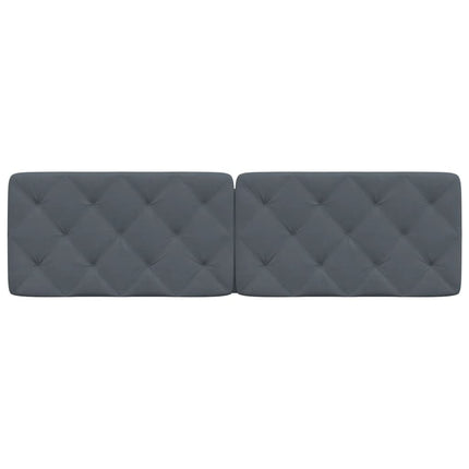 gavlpude 183 cm velour mørkegrå