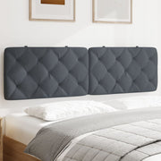 gavlpude 183 cm velour mørkegrå