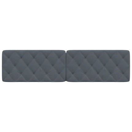 gavlpude 200 cm velour mørkegrå