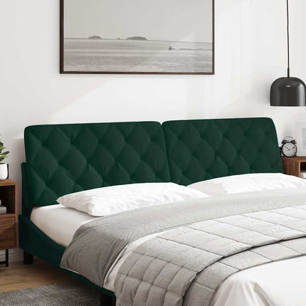 gavlpude 200 cm velour mørkegrøn