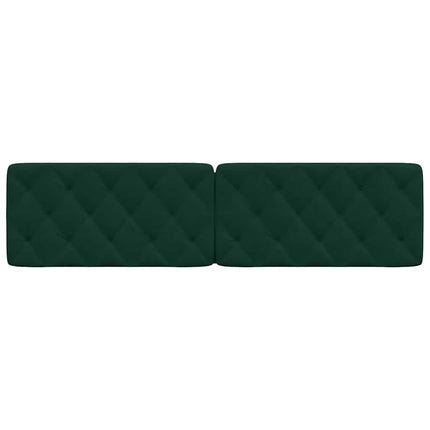 gavlpude 200 cm velour mørkegrøn