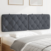 gavlpude 152 cm velour mørkegrå