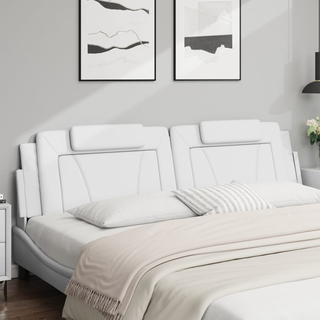 gavlpude Viana 200 cm kunstlæder hvid