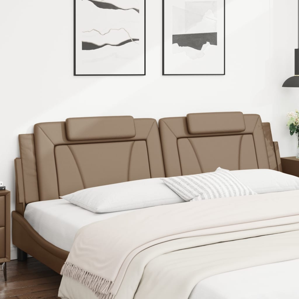 gavlpude Viana 200 cm kunstlæder cappuccinofarvet