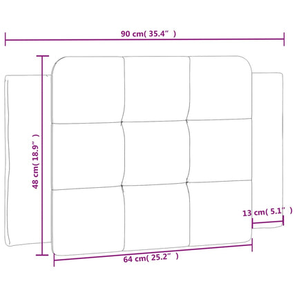 gavlpude Zadar 90 cm kunstlæder hvid