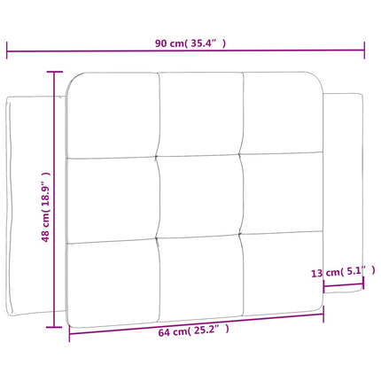 gavlpude Zadar 90 cm kunstlæder brun
