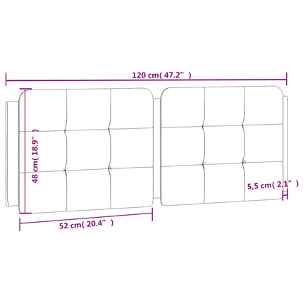 gavlpude Zadar 120 cm kunstlæder sort