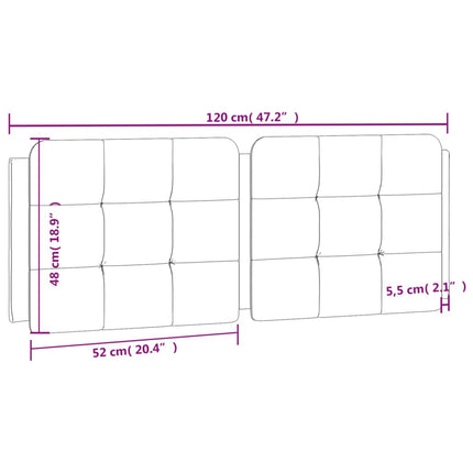 gavlpude Zadar 120 cm kunstlæder brun