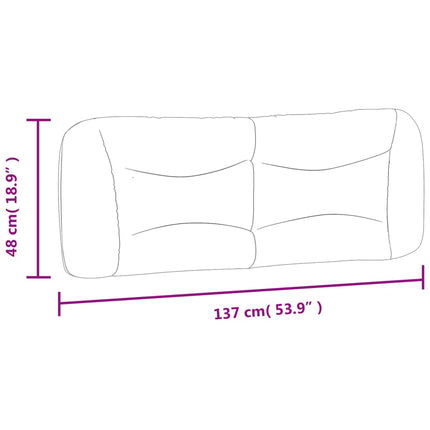 gavlpude Hvar 137 cm kunstlæder hvid
