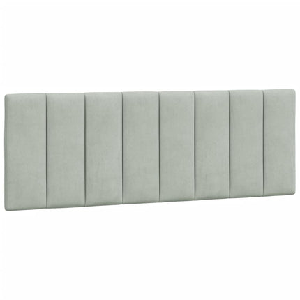 gavlpude Hanko 137 cm velour lysegrå