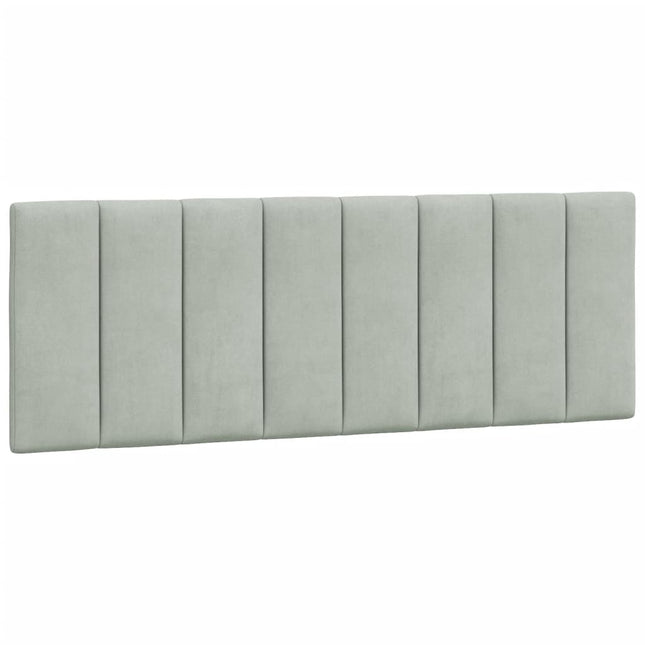 gavlpude Hanko 137 cm velour lysegrå